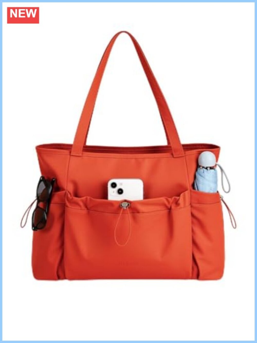 Quilted Puffer Tote Bag Large Lightweight Shoulder Bag 20L